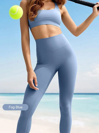 High-Waisted Workout Leggings - 4-Way Stretch, Slim Fit, Butt Lifting & Tummy Control for Gym, Yoga, Running & Daily Wear