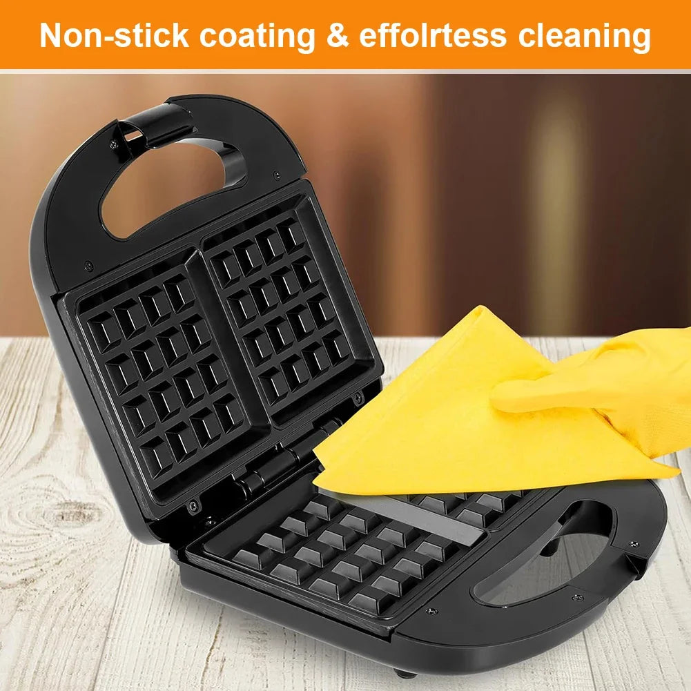 Mini Waffle Maker Sandwich Machine Cake Maker Nonstick Electric Baking Pan Multi Functional Dessert Breakfast Machine.