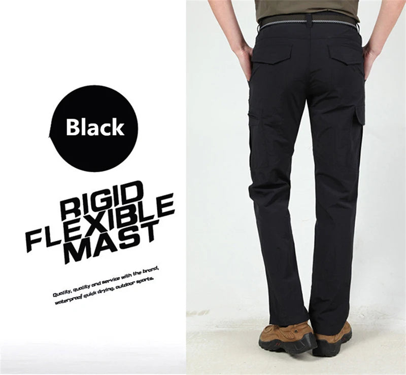 Military Tactical Pants Cargo Men Waterproof Trousers Casual Pants Wear-resistant Multi-pocket Outdoor Hiking Work Trousers Male.