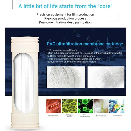 DIVEDEER Under-sink Water Purifier Central Whole-house High-flow Yellow Mud Water Tap Water Pipeline Filter Water Purifier.