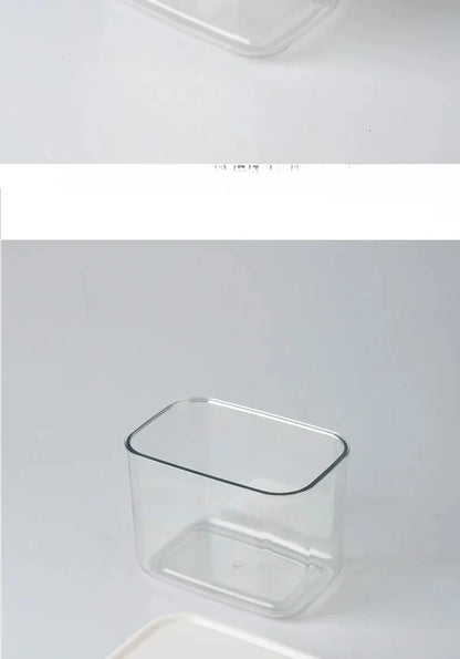 Kitchen Storage Plastic Storage Jar Clear Food Grade Airtight Seal for Kitchen Snacks Cereals Beans Kitchen Storage Organizer.