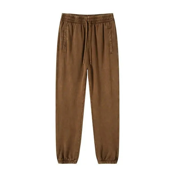 Vier Jahreszeiten Neue Mode Für Männer Casual Trendy Amerikanischen Gewaschen Gewachst Lose Einfarbig Hosen Gerade Jogger Hosen Männliche Hosen