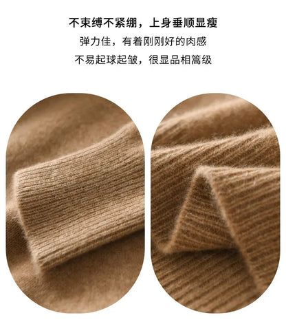 Frauen Pullover Pullover Mit Kapuze Jumper Koreanische Lose Feste Langarm Casual Herbst Winter Dicke Warme Gestrickte Pullover