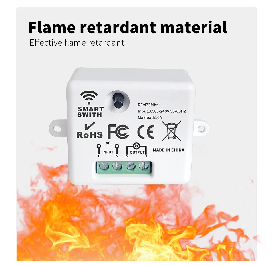 86 Wireless Smart RF 433 Mhz 100-220 V Wand Panel mit Fernbedienung Mini Relais Empfänger Hause Led licht Lampe Schalter.