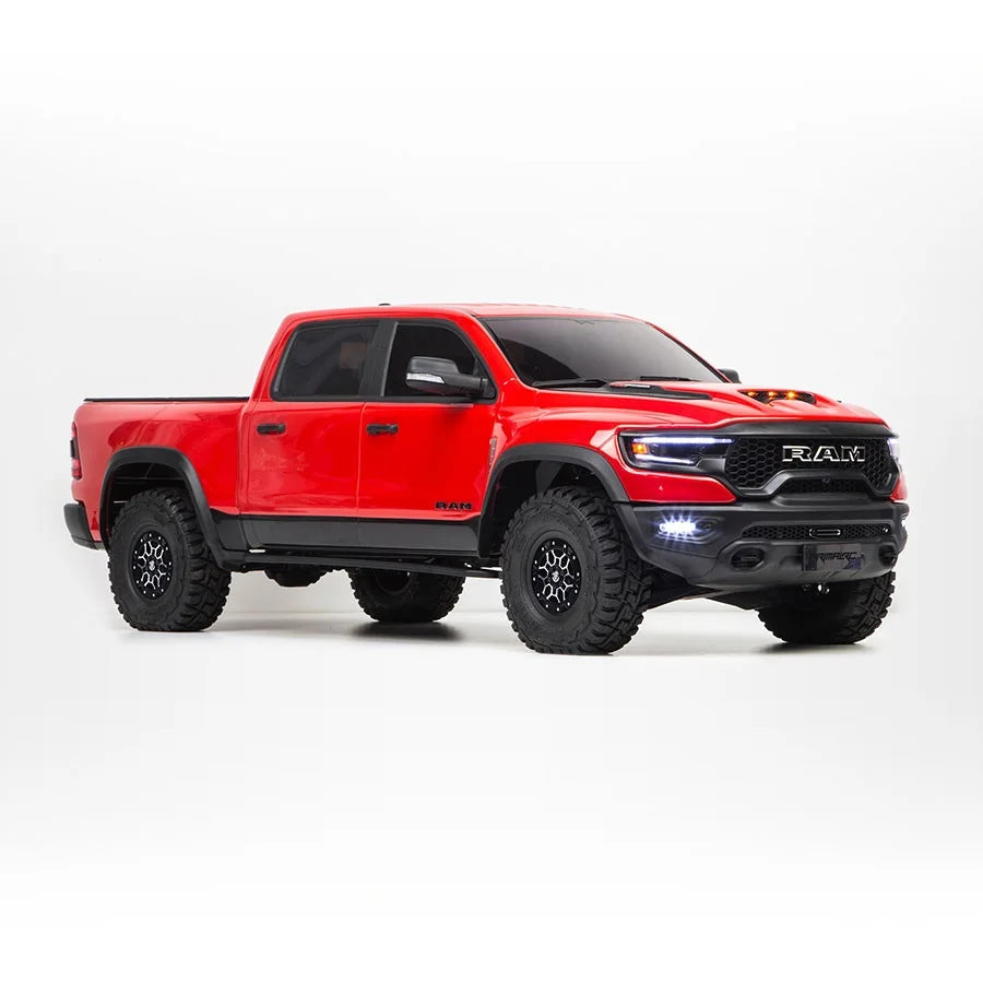 KM Thunder Dodge Tyrannosaurus RAM 1500 Simulation 1/8 Remote Control Electric 4WD Climbing Vehicle Pickup Off road Vehicle.