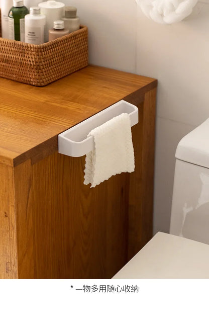 Wandhalterung für Hausschuhe, kein Stanzen, für Badezimmer, Handtuch, Aufbewahrungsregal, Toilette, multifunktionales Abflussregal für die Küche