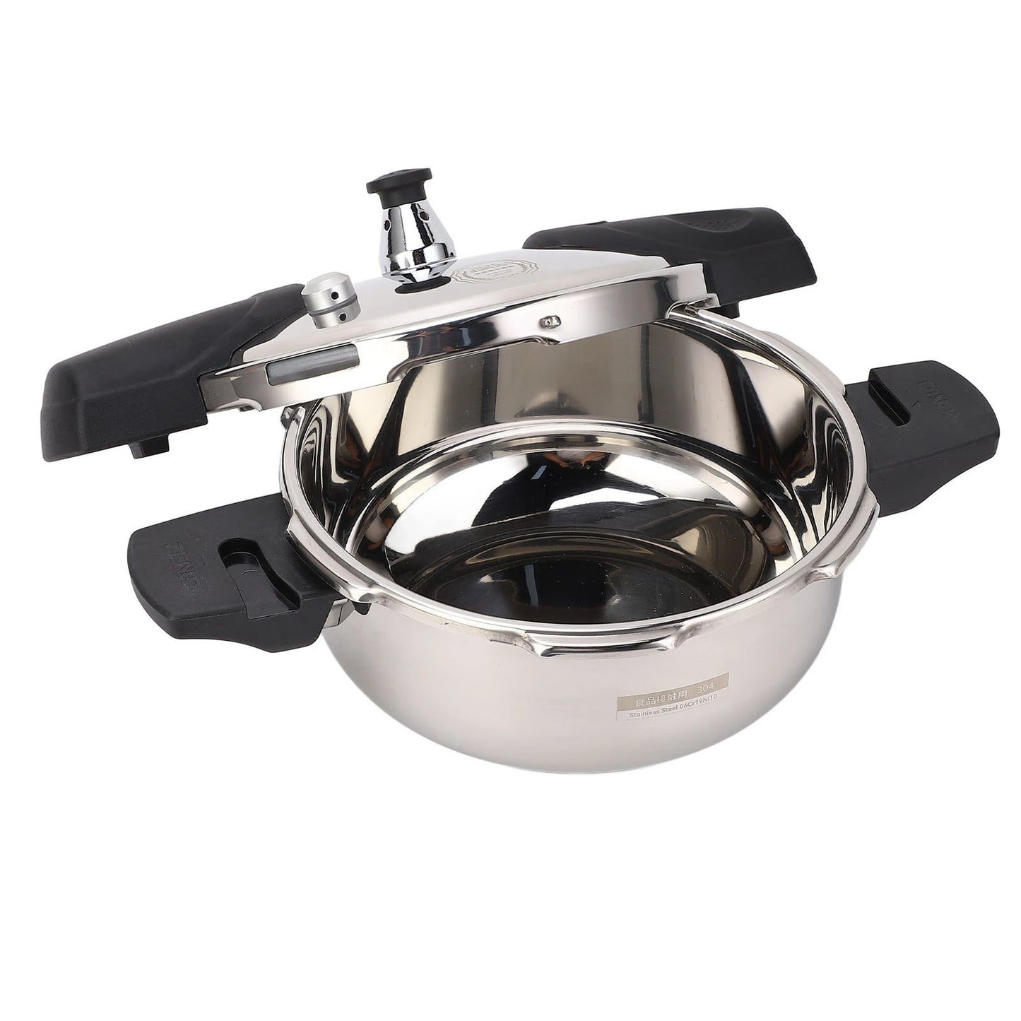 Stainless Steel Mini Pressure Cooker Safe Explosion Proof 1.8L 1.8 Liter Pressure Cooker Oyster Fish Head Pot for Gas Stove Indu.