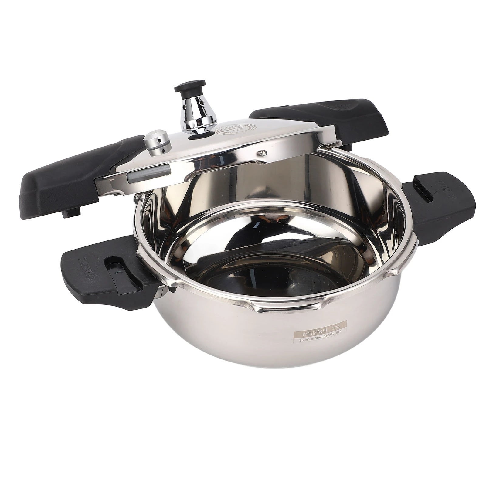 Stainless Steel Mini Pressure Cooker Safe Explosion Proof 1.8L 1.8 Liter Pressure Cooker Oyster Fish Head Pot for Gas Stove Indu.