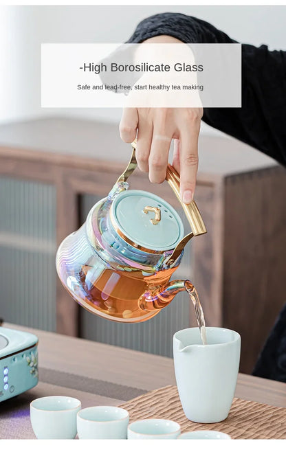 220V High-Temperature Resistant Electric Tea Stove & Tea Kettle Set for Home Use A.