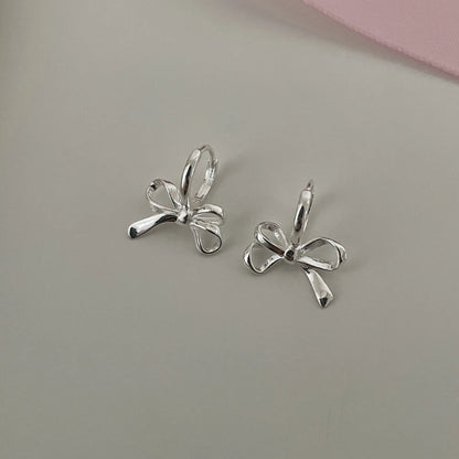 Bowknot Studs Earrings Ear Piercing Jewelry Accessory Stylish Bow Ear Pendant Jewelry for Fashion Enthusiasts.