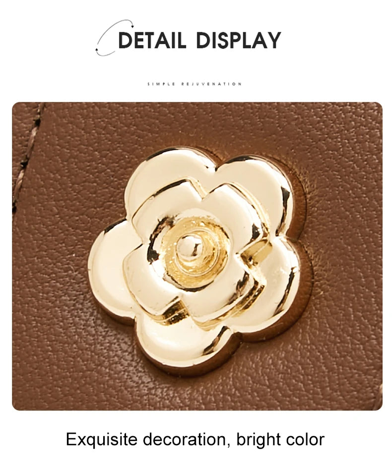 FOXER Women Small Shoulder Bag Fashion Monogram PVC Lady Crossbody Handbag with Adjustable Strap.