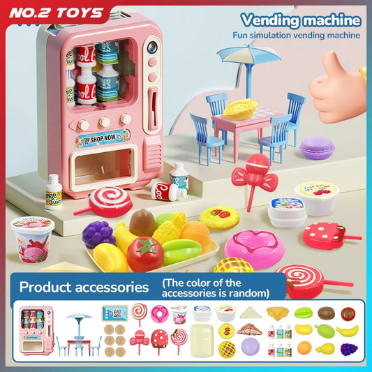 Simulated Kitchen Toy Play Set Miniature Food Pretend Play House Appliance Laundry Cookware Children Role-Playing Toys Girl Game.