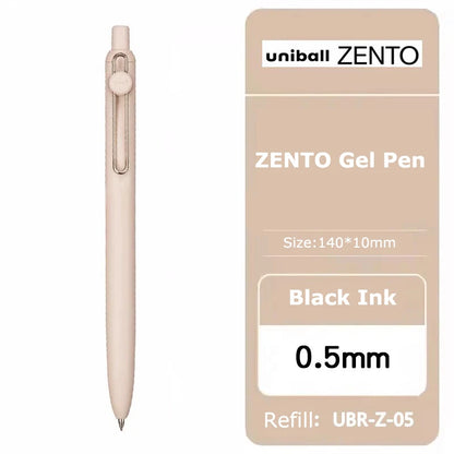 Uniball ZENTO Standard 0,38/0,5 mm Gelschreiber, wasserbasierte, glatte Schreibroller, passend für verschiedene Anlässe, Schreibwaren