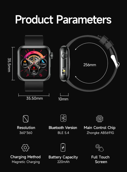 2025 New LED Women AI Smart Diagnosis Smart Watch HRV+PPG Blood Pressure Blood oxygen Health monitor IP68 NFC Smartwatches ﻿