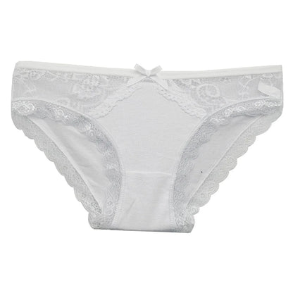 5 PCS/SET New Arrival Low Rise Ladies Sexy Lace Panty Underpants Panties For Women Lingerie Cotton Briefs.