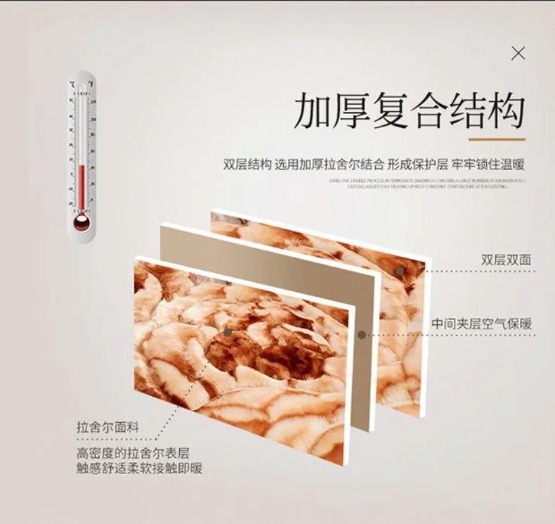 Two People Simple Geometric Printed Blanket Autumn Winter Bedroom Office Nap Quilt Anti Static Machine Washable Bedding Sheets.