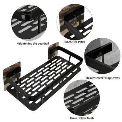 Klebstoff Dusch-Caddy Regal Metall Wand Badezimmer regale Korb Kein Bohren Gestelle Für Badezimmer-Speicher-Organizer & Heim dekor