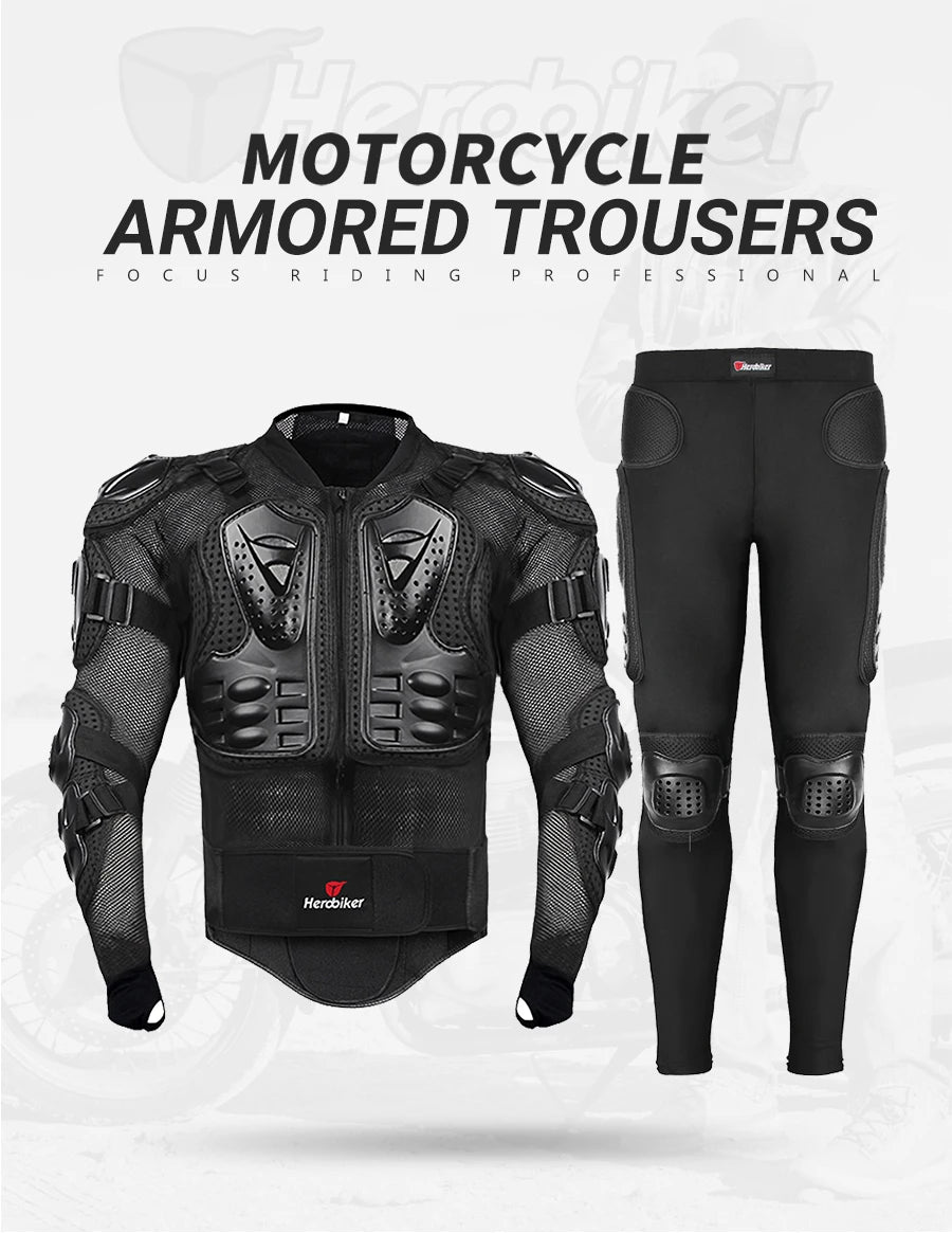 5XL Motorcycle Jackets Men's Full Body Armor Protection Jackets Motocross Enduro Racing Moto Protective Equipment Clothes.