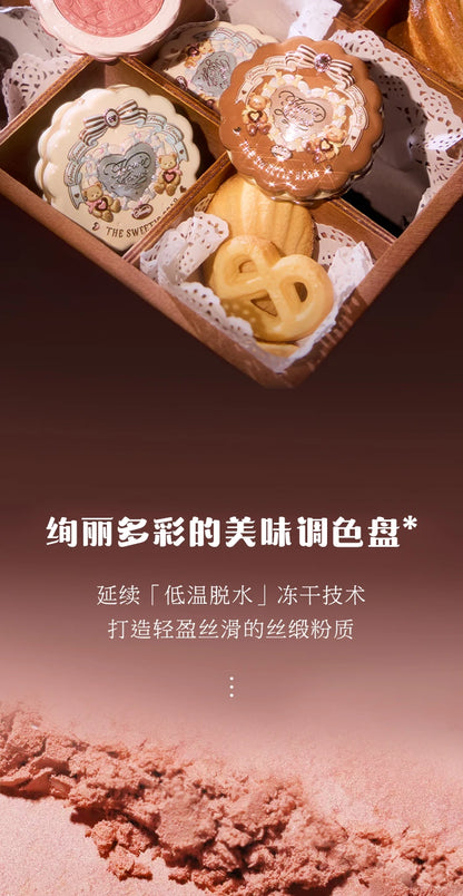 Flower Knows The Sweetie Bear Collection Satin embossed blush Lasting Matte Puffing Natural Brightening Facial Cosmetics 5g.