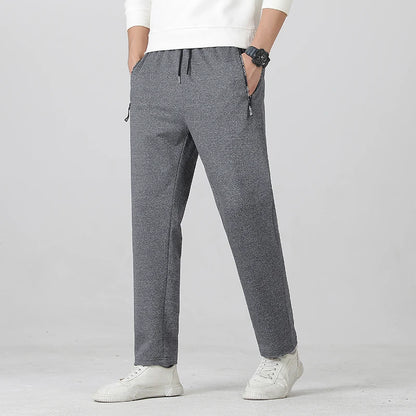 Summer Big Size Men's Pant Drawstring Stretch Sport Jogger Trouser Male Plus Large Fit Zip Pocket 4XL 5XL 6XL 7XL 8XL Grey Black.