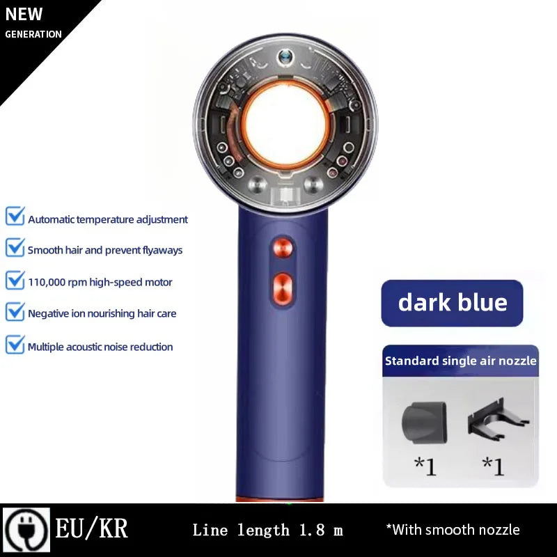 High-speed electric professional hair dryer negative ion hair care fast drying large wind power silent air blower hair dryer.