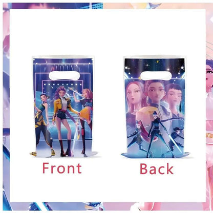 Kpop Demon Hunters Birthday Decorations Kpop Demon Hunter Birthday Theme Party Favors Supplies Plates Cup Balloons Backdrop Gift