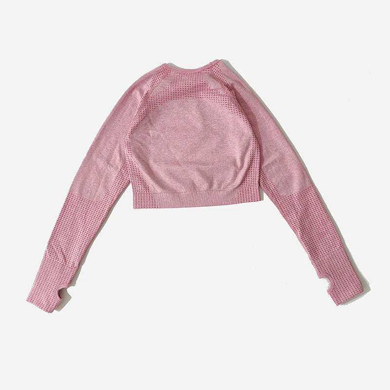 WAREBALL Women Seamless Yoga Set Gym Clothing Fitness High Waist Leggings Crop Top Shirts Sport Suits Workout Pants Active Wear.