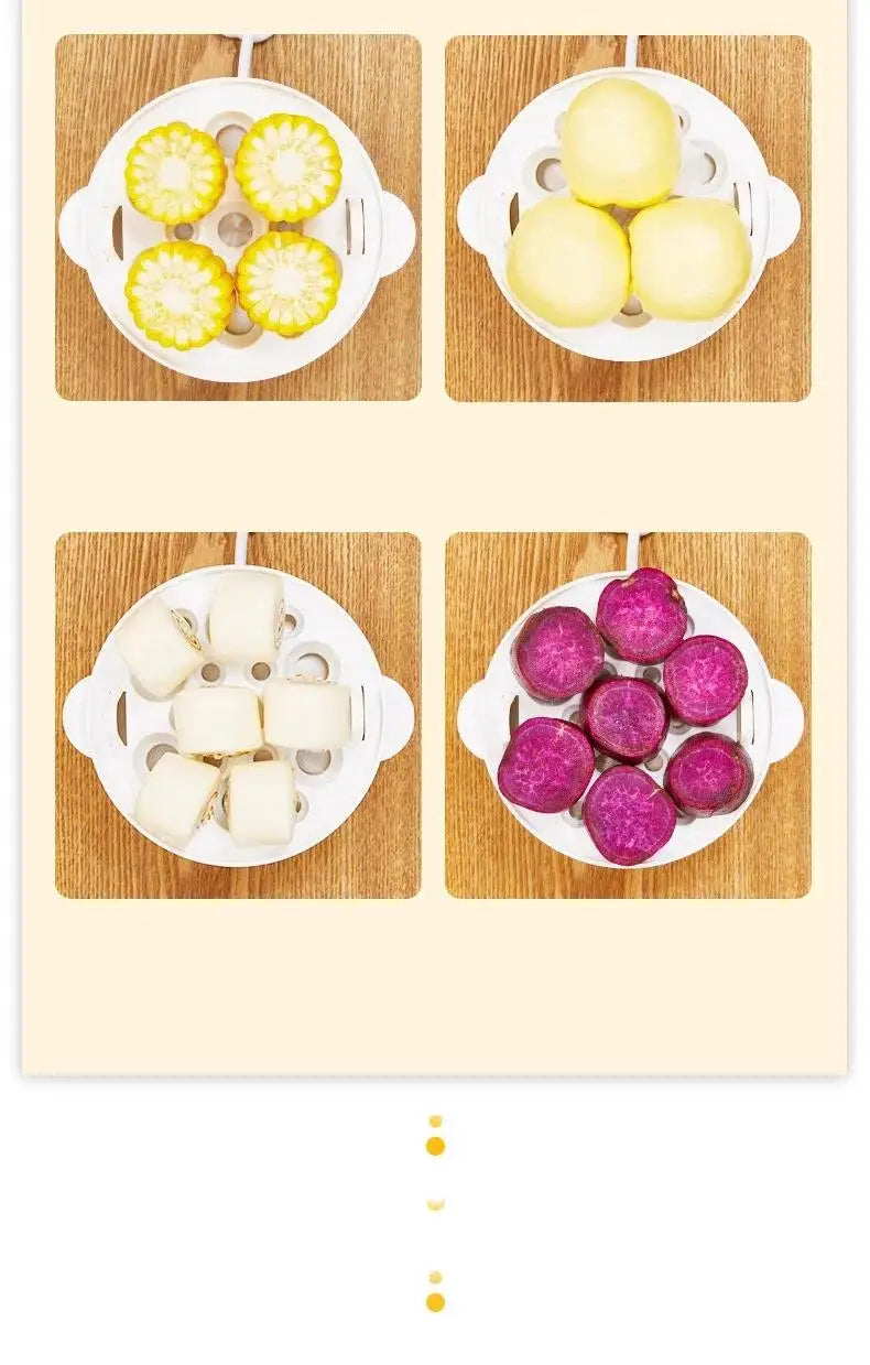 110V/220V Multifunctional Electric Egg Boiler Double Layers Egg Cooker Mini Steamer Poacher Kitchen Cooking Breakfast Machine.