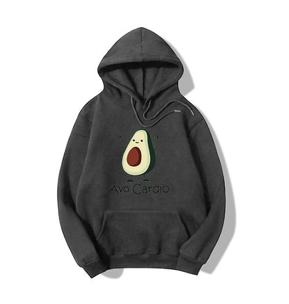 Blessyuki niedlichen Avocados Muster druck lässige Hoodies Frauen Herbst Winter neue einfache Langarm Student Sweatshirt plus Größe Top