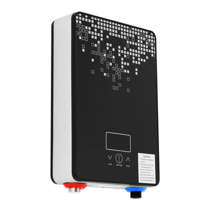 6500W 220V Electric Instant Hot Water Heater  Shower Bathroom Faucets Kitchen Tap Digital Display Temperature Automatic