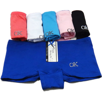 Panties cotton boxer women underwear Safety female panty print lingerie ladies girls intimate woman 5 Pcs/Lot.