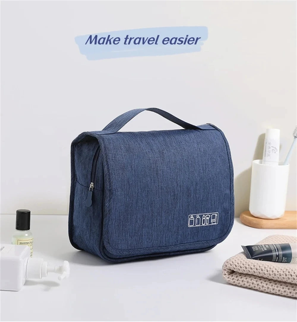 Foldable Toiletry Bag Organizer Hanging Storage Bathroom Makeup Case Cosmetic Bag Travel For Travel Business.