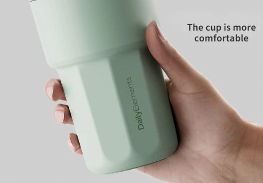 New Youpin Daily Element Portable Water Cup Coffee Mug 316 Stainless Steel Safety Seal 420ml Cold Storage Thermos Cup Mouth Snap