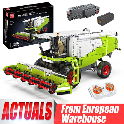 Mould King 17014 Technical Truck Toys The APP&RC Control Harvester Model Assembly Engineering Buiding Block Kids Christmas Gift.