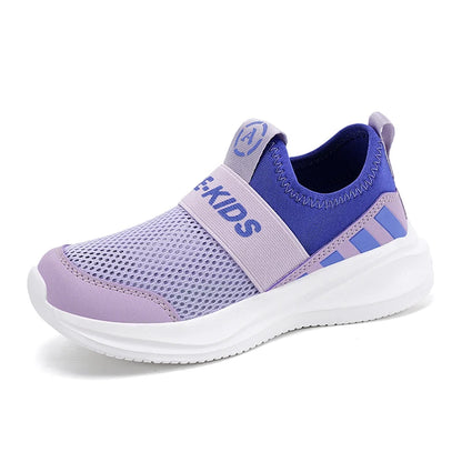 Girls Slip on Shoes Children Sneaker Fashion Knit Fabric Luxury Kids Casual Shoes Lightweight School Sports Girls Shoes