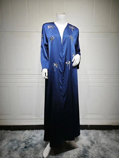 Mode Dubai Abayas für Frauen Stickerei Muslimischen Kleid Türkei Kaftan Islam Kleidung Kebaya Kaftan Marocain Femme Robe Jalabiya