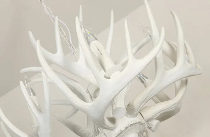 Retro Harz Geweih führte Kronleuchter Restaurant Zimmer Schreibtische Loft Decke Pendel leuchten Home Decoration Zubehör Leuchte.