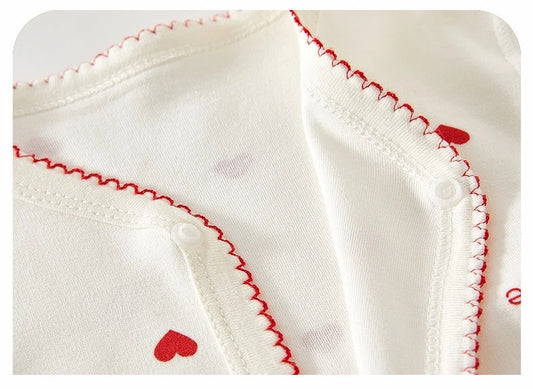 Somenie Baby-Einteiler, Frühling und Herbst, Baumwoll-Pyjama, Jungen- und Mädchen-Baby-Overall, niedlicher bedruckter Body, bequemer Einteiler für Neugeborene.