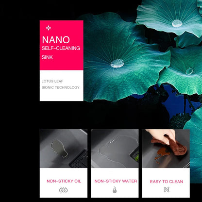 ASRAS Nanometer Handmade Sinks 4mm Thickness 220mm Depth SUS 304 Stainless Steel Luxury Stepped Kitchen Sinks