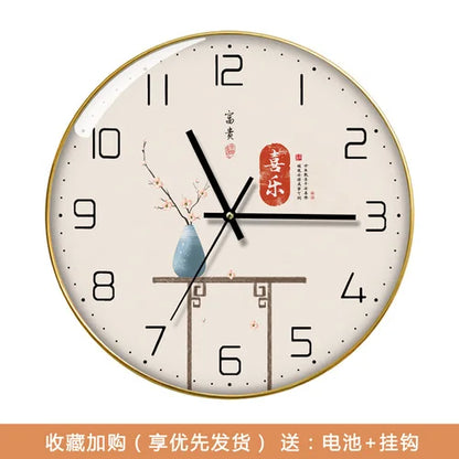 Wanduhr, Wohnzimmer mit Kalender, Zuhause, modisch, einfach, modern, Wanduhr, 2023, neuer Stil, stumm, Licht, Luxus