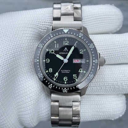 STEELFLIER Official SF787 Dive Luxury Wristwatches Double Calendar NH36 Movement Super Luminous 200M Waterproof Mechanical Watch