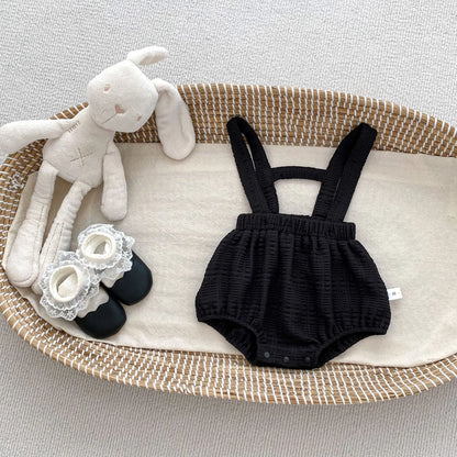 MILANCEL Baby-Frühlingskleidung, 0–3 Jahre, Kleinkinder, Mädchen, Träger, Body, Kleinkind, Hosenträger, einteilige Shorts, optionales Hemd