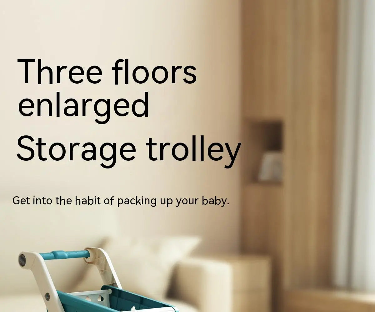 Shopping cart toy baby small trolley children play house fruit cut music kitchen supermarket men and girls Early Education toys.