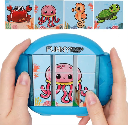 4IN1 Rotating Puzzle for Kids Fidget Toys 3 4 5 6 7 8 Year Old 4 Puzzles in 1  Fine Motor Skills, Gift for Boys & Girls Ages 3+.