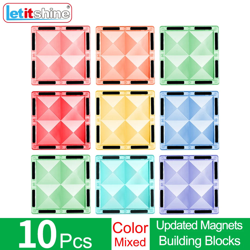 Montessori Magnetic Toys Education Stem Developmental Building Blocks Magnet Tiles Construction Bricks Kids Baby Boy Puzzle Game