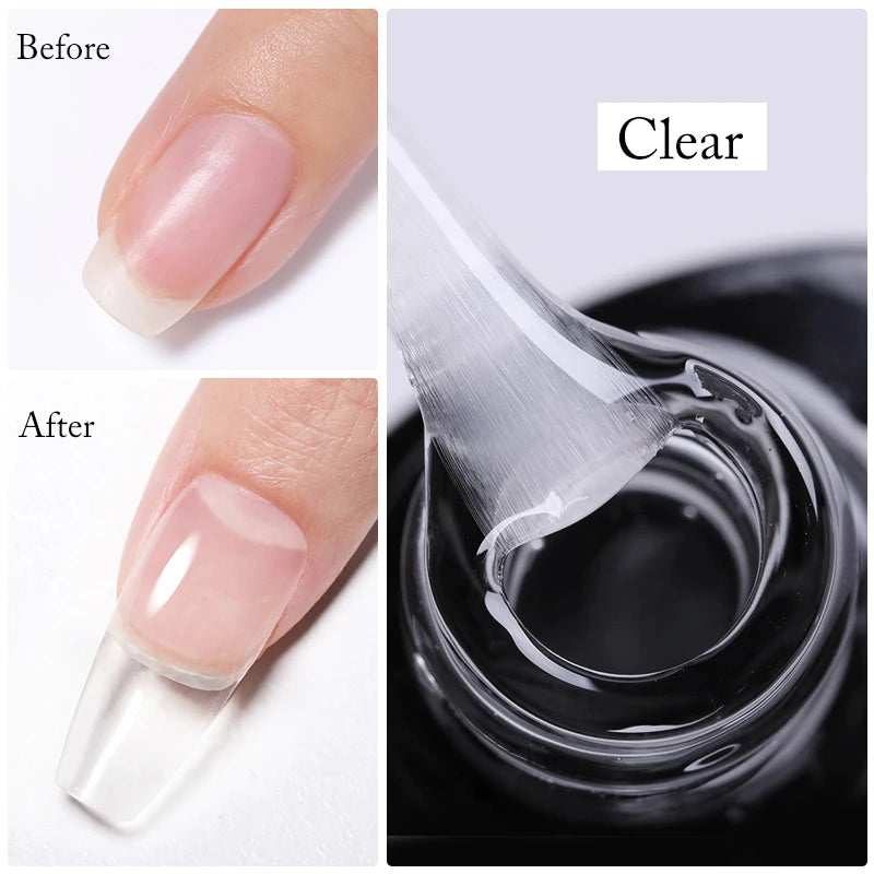UR SUGAR 7.5ml Acrylic Extension Nail Gel Quick Building Clear Pink Gel Polish Nail Tips extension nail gel  Nail Art Soak Off