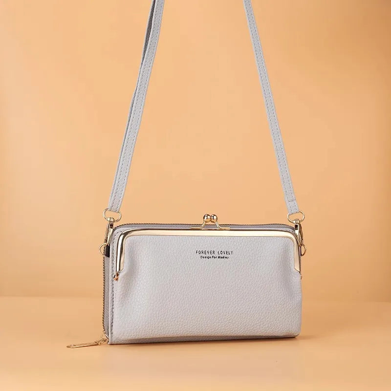 Women's Crossbody Bag Simple and Versatile Coin Purse Large-capacity Long Zipper Mobile Phone Bag Creative Single-shoulder Bag