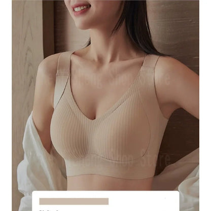Non-trace body underwear women's bra anti-sag large size adjustment breast women big breasts small