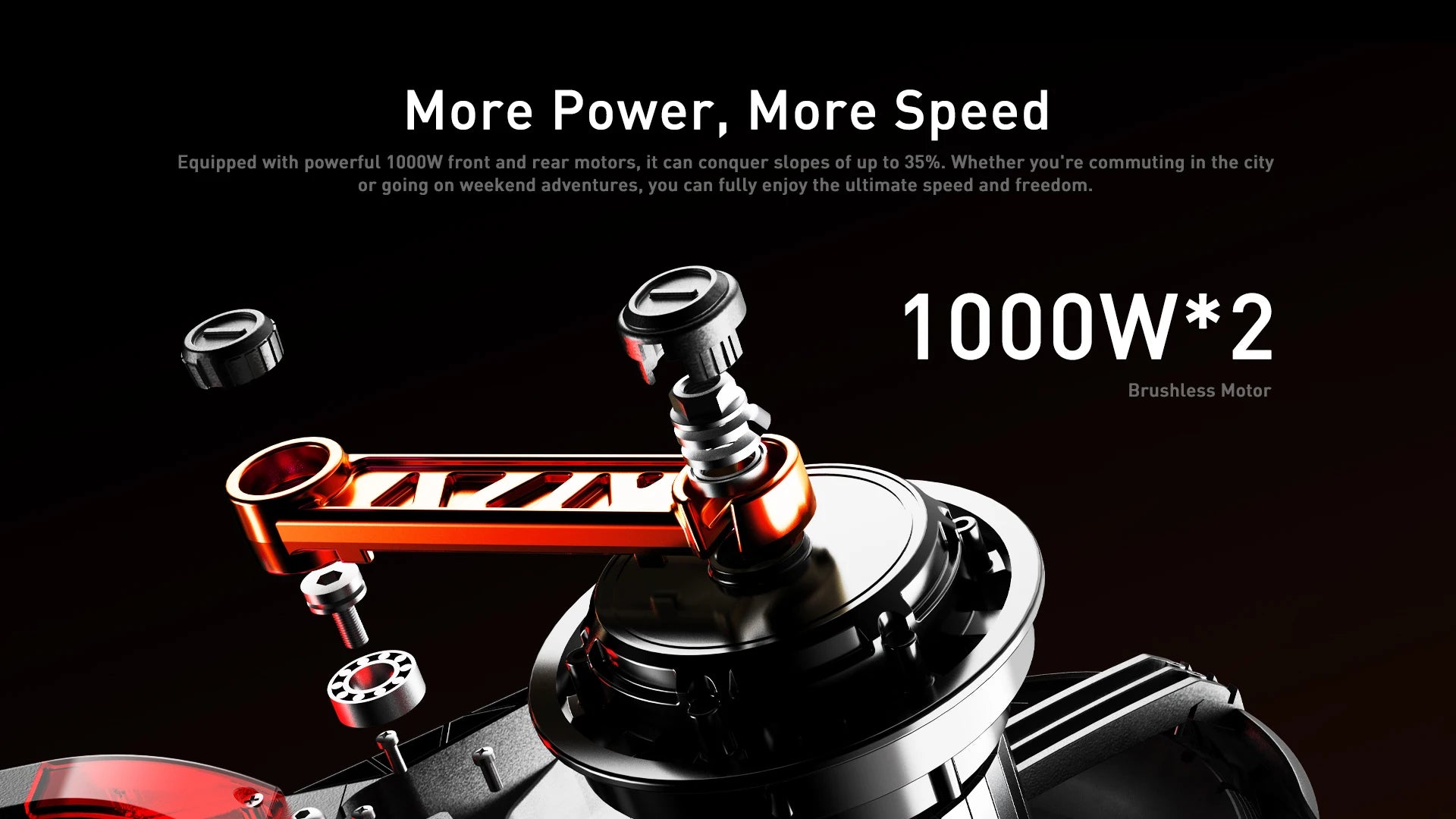 JOYOR S10-S-Z Folding Electric Scooter Dual 1000W Motor 10" Adults E-scooter with 60V 18Ah Battery.