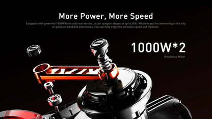 JOYOR S10-S-Z Folding Electric Scooter Dual 1000W Motor 10" Adults E-scooter with 60V 18Ah Battery.